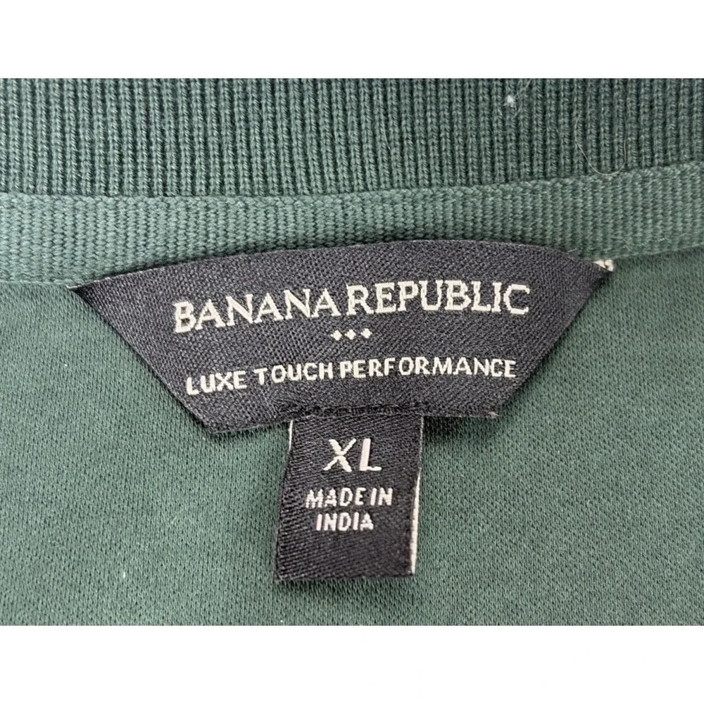 Banana Republic Men's XL Luxe Touch Performance Green Anti-Odor Button-Up Shirt